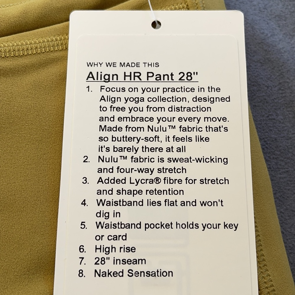 Lululemon Align HR Pant 28” - Picture 6 of 8